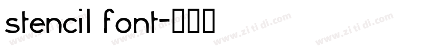 stencil font字体转换